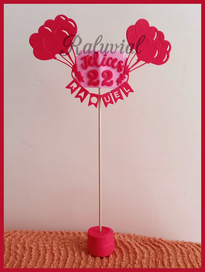 TOPPER CUMPLEAÑOS PERSONALIZADO