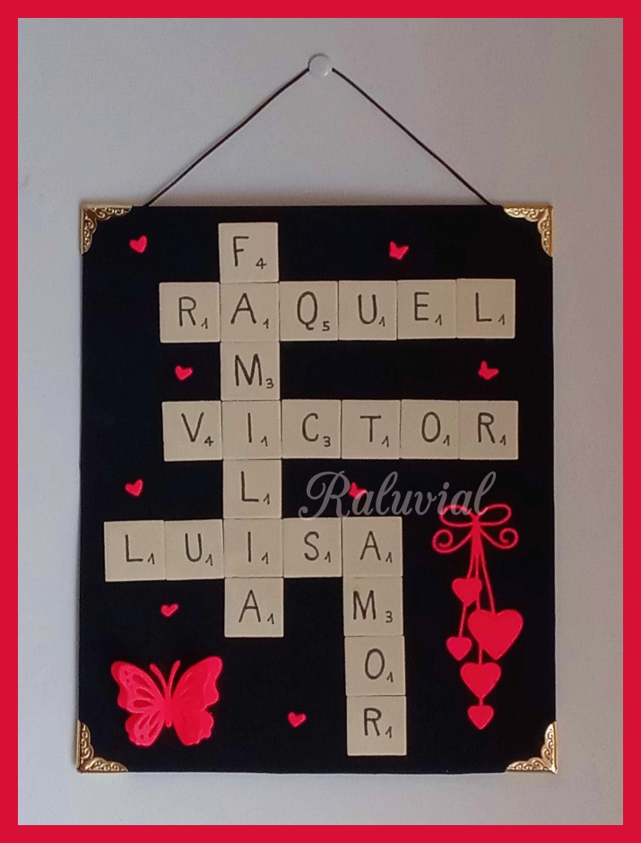 COLGADOR PERSONALIZADO LETRAS SCRABBLE