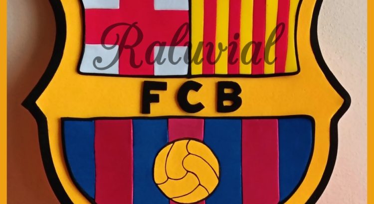 ESCUDO FC BARCELONA GOMA EVA